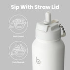 BOTTLE BOTTLE 40 oz sports water bottle stainless steel insulated water bottle with straw and pills holder
