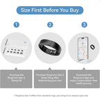 RingConn Gen 2, World’s First Smart Ring with Sleep Apnea Monitoring, No APP Subscription, 12-Day Battery Life, Stress/Heart Rate/Women's Health Tracker, Android & iOS Compatible (Black, Size 8)