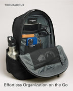 Troubadour Apex 3.0 Compact - 16L Premium Laptop Backpack - Ergonomic & Water Resistant - Designed for Work and Travel - Black