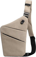 Anti Theft Travel Bag, One Shoulder Large Capacity Cross-body Bag Chest Fashion Lightweight Sling Bags for Travel Sports