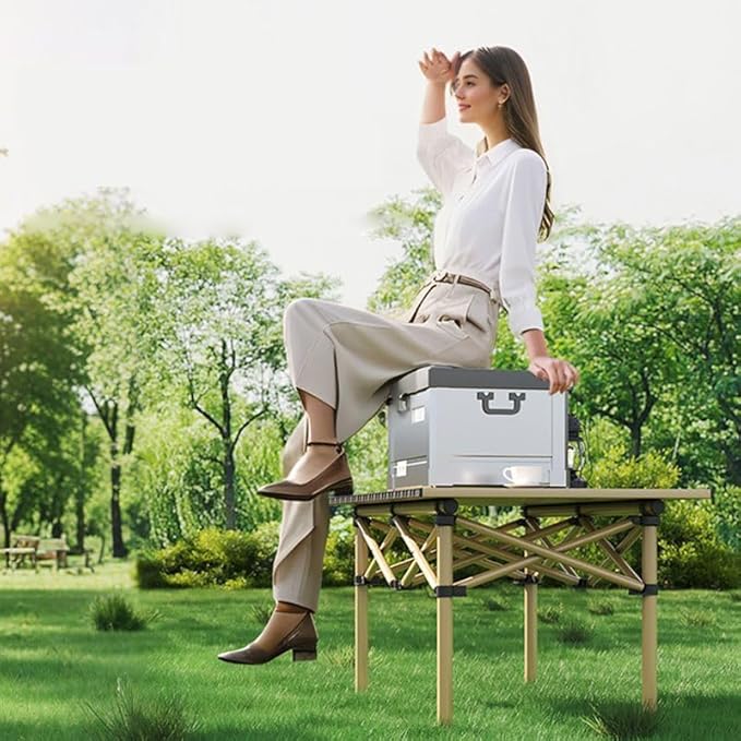 Camping Folding Table Lightweight Outdoor Portable Desk Beach Camp Foldable Tables for Picnic Grill BBQ