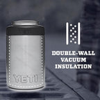 YETI Rambler 12 oz. Colster Can Insulator for Standard Size Cans, Navy/White/Badge