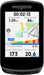 Magene C606 Smart Navigation GPS Bike Computer with Offline Map, 2.8-inch Color Touchscreen, WiFi & Bluetooth Cycling Computer, 11 Languages, IPX7 Waterproof