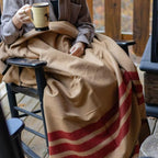 Arcturus Rainier Wool Blanket - 4.5lbs Warm, Heavy, Washable, Large | Great for Camping, Outdoors, Survival & Emergency Kits (Dry Falls)