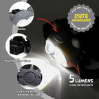 Portable LED Camping Lantern, Head Lamp Kit, Lightweight Battery Powered LED Flashlight for Indoor Outdoor, Kids Camping Gear Gift for Children's Day, Birthday, Easter, Adventure(Owl Set)