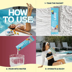 LIDO Tropical Punch Electrolyte Powder Packets — Clean, Zero-Sugar Hydration Drink Mix with Balanced Sodium for Fast Replenishment — Vegan, Paleo & Fasting Friendly — 28 Sticks