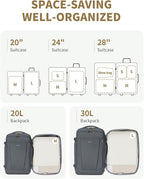 ECOHUB 4 Set /6 Set Packing Cubes for Travel Durable Suitcase Organizer Bags Set with Personalized Tag Various Sizes Travel Essentials Traveling Accessories for Luggage Machine Washable