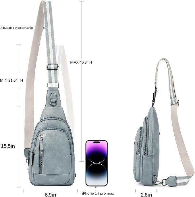 CLUCI Crossbody Bags for Women Men,Leather Sling Bag Cross Body Backpack for Woman Gifts for Women Birthday Unique