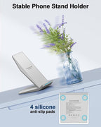 Fast Wireless Charger, [2 Pack] NANAMI Qi Certified Wireless Charging Stand for iPhone 16/16 Plus/16 Pro/16 Pro Max/15/14/13/12/12 Pro Max, Samsung Galaxy S24/S24 Ultra/S23/S22/S21/S20, Pixel 6/5/4XL