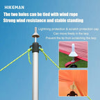 HIKEMAN Tent Poles Camping Poles for Tarp Awning Canopy Porch Sun Sails Tarpaulin Headroom Aluminium Adjustable Telescoping