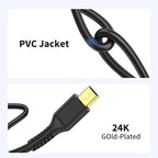 3ft Mini USB Cable, Standard USB 2.0 to Mini B Male Charger Cord Durable USB Mini to USB Charging Cable Compatible with PS3 Controller, MP3 Player, Camera, Dash Cam, Garmin GPS, Hero 3+(Black)