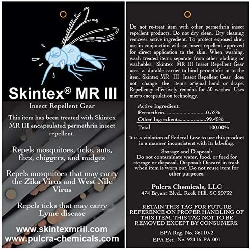 Permethrin Treated Repels Tick Mosquitoes Flies Chiggers & More Insect Repellent Complete 3 Packages