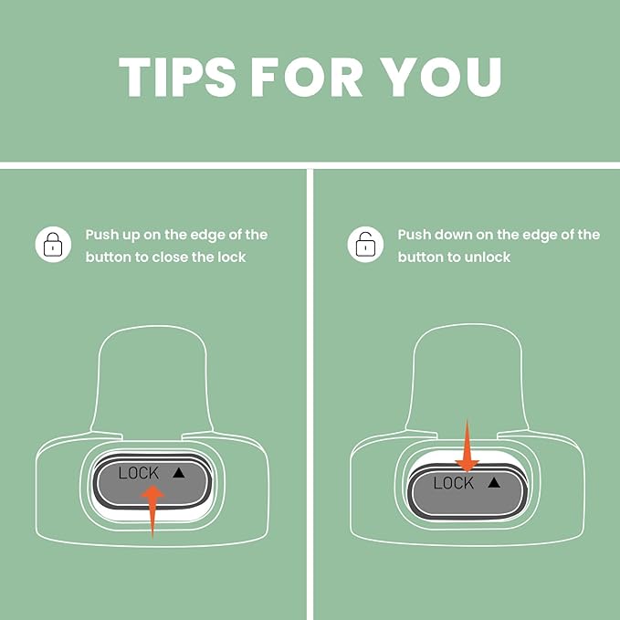 BOTTLE BOTTLE Insulated Water Bottle 24 oz with Handle and Flip Tops Lids Stainless Steel Water Bottle Push Button Lid Leak proof Portable for Running Travel Sports Hiking green