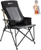 Portal Camping Chair with Lumbar Support for Adults Folding Portable High Back Oversized, 400LBS
