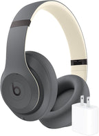Beats Studio Pro Bluetooth Noise Cancelling Headphones with Apple 20W USB-C Power Adapter - Sand Gray