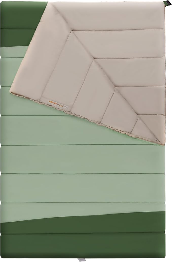 Naturehike Extra Wide Sleeping Bag for Adults, 1-3 Person Sleeping Bag, Patchwork Double Sleeping Bag, 35-44℉ Washable Sleeping Bag for 3 Seasons, Camping, Backpacking, Outdoor