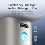 JISULIFE Handheld Fan Pro Series - Extreme Cooling Output: 1-100 Speed Scroll Wheel, Metal Body, Digital Display, 1.5H Fast Charge, 5000mAh-Portable Fan for Travel Outdoor, Gifts for Women Men(Brown)