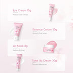 LAIKOU Sakura Skincare Set for Teen Girls, Complete 34PCS Face Care Kit, Christmas Pamper Gift Set for Women & Teenage Girls, Hydrating & Nourishing Travel-Friendly Daily Facial Skincare Routine