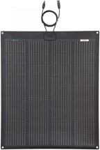 Lensunsolar 100W 12V ETFE Flexible Solar Panel, 33.5x28in, PERC 9BB 23.5%+ Efficiency Mono Solar Cells, for Campers, RVs, Boats, Tent