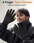 RIGWARL Gloves for Cool&Cold Weather Waterproof, Winter Gloves for Men Women Touch Screen
