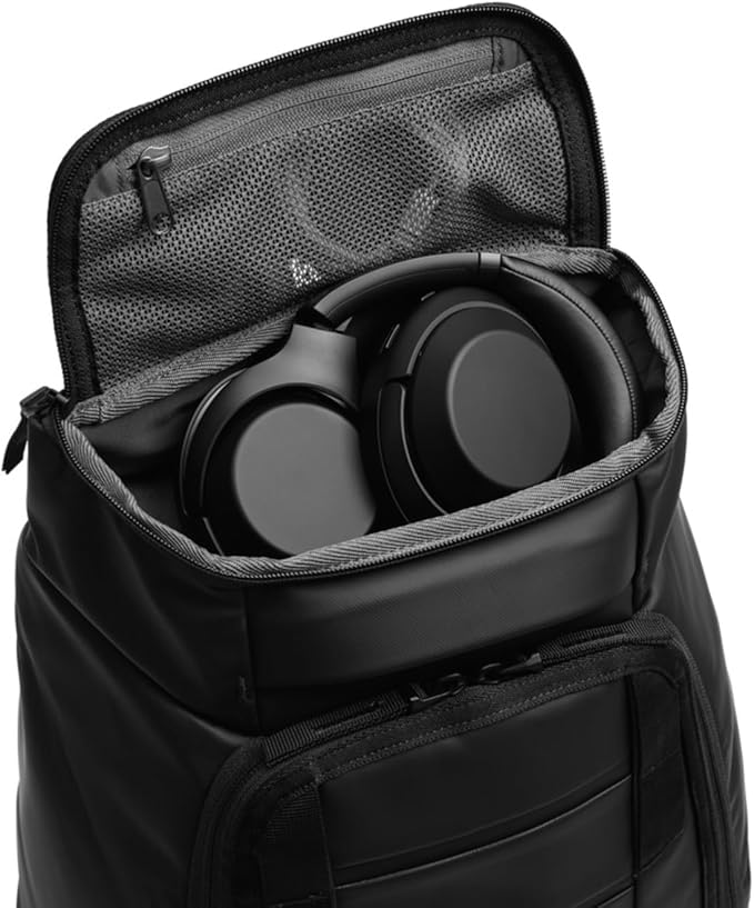 Db Journey The Hugger - Durable Travel Backpack with Laptop Compartment for Work & Gym, Luggage Backpack with Roller Bag Attachment, Full-Zip Main Compartment, 25L - Cappuccino