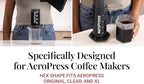AeroPress Coffee Maker Carafe, 20 oz (600 ml) Capacity, Shatterproof Pour Over Coffee Carafe, Ideal for Original, Clear, and XL Presses, Compact and Travel-Friendly Design, Made in USA