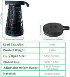 Upgraded Camp Chair,Portable Folding Stool,Folding Camp Chair,Collapsible Stool,Retractable Seat or Foot Rest,Foldable Camping Stool for Outdoor Fishing Hiking Gardening Travel BBQ -Max 400lbs (Black)