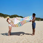 Dock & Bay Quick Drying Towel - for Sports & Gym - Compact, Lightweight - 100% Recycled - Includes Bag - Summer - Unicorn Waves, Double Extra Large (180x200cm, 70x78)