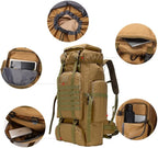 Hiking Backpack for Men 70L/100L Camping Backpack Military Rucksack Molle 3 Days Assault Pack for Climbing