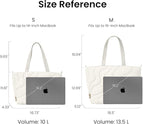 tomtoc 16-inch Puffy Laptop Tote Bag for Women 13.5L, Lightweight Puffer Work Tote with Padded Laptop Compartment for 15/16-inch MacBook, Large Capacity Tote Bag for Office, Business, Daily Essentials