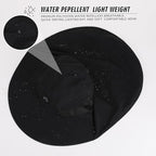 Rosoz Outdoor Sun Hat for Men Women, UPF50+ Protection Safari Cap Wide Brim Mesh Fishing Hat with Neck Flap Beach Garden