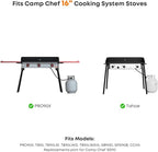 Stanbroil 16" x 24" Flat Top Griddle for Camp Chef Stove, 2 Burner Fry Griddle Top for Camp Chef Tahoe, Expedition 3X, Big Gas Grill 16, Stainless Steel