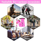 Fishboy Upgraded Collapsible Stool, 400lbs Max Weight, Lightweight But Sturdy, Portable Retractable Folding Telescoping Foldable Camping Stool for Adults Outdoor Fishing Hiking Gardening Travel BBQ