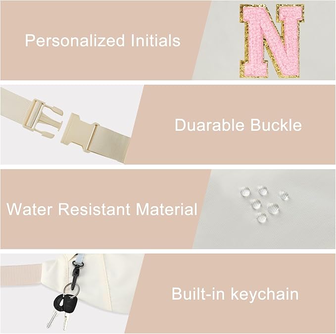 MAXTOP Large Crossbody Fanny Pack with 4-Zipper Pockets,Gifts for Enjoy Sports Festival Workout Traveling Running Casual Hands-Free Wallets Waist Pack Phone Bag Carrying All Phones