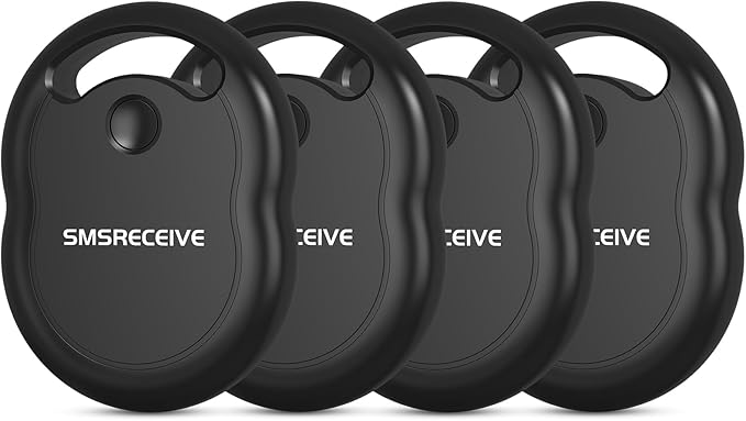Air Tracker Tags-4 Pack [Apple MFi Certified], Smart Bluetooth Tracker Tag 110 dB Item Finder with Apple Find My (iOS Only) Key Finder and Item Locator Smart Tag for Keys, Luggage, Wallet