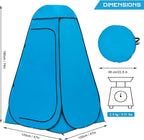 BRIAN & DANY Pop Up Shower Tent, Portable Privacy Camping Changing Tent, Camp Toilet Bathroom Pod with Rain Shelter & Windows, UPF 50+ & Waterproof, 47.2" x 47.2" x 74.8"