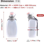 Azarxis Running Water Bottles Flask BPA Free Leakproof Hydration Vest Packs Waist Belt Replacement for Triathlon Marathon Hiking Cycling Climbing Runner