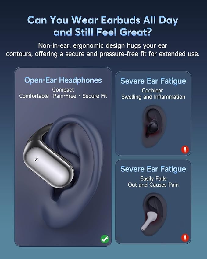 AI Translation Earbuds Real Time,188 Language Translator Earbuds,Bluetooth 6.1 Audifonos Traductores Inglés Español,OWS 4-in-1 Translation Headphones,Translator Headphones Suitable for Travel Learning