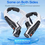 Portable Neck Fan Rechargeable: Free Hands Extra-long Battery Life 6000mAh Strong Air Volume Fast Cooling for Outdoor Enthusiasts - Travel Hiking Climbing (Black)