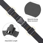 MAGARROW 1.5" Utility Luggage Straps with Buckle Adjustable, 4-Pack (Black, 1.5 in x 4.5 ft)