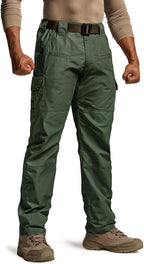 CQR Men's Tactical Pants, Water Resistant Ripstop Cargo Pants, Lightweight EDC Work Hiking Pants, Outdoor Apparel