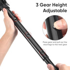 SUPVOX Portable Folding Chair: Adjustable Height Collapsible Stool for Outdoor Camping - Lightweight and Space-Saving Design - Durable Aluminum and Nylon Construction