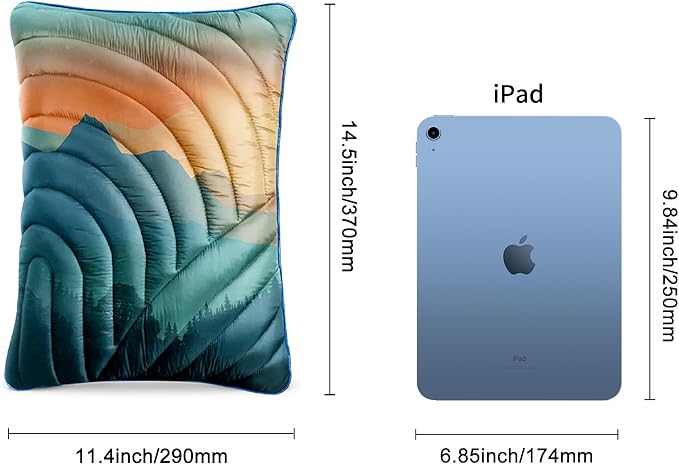 Camping Pillow,Supportive Compressible Travel Pillow Large Size Lightweight Camp Pillow with Storage Bag for Camping,Hiking,Backpacking,Airplane