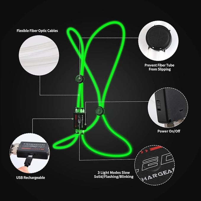 LED Reflective Vest Rechargeable Running Light for Runners High Visibility Safety Vest for Running,Cycling or Walking