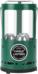Candle Lantern, Camping Gear for Campers and Emergency Use, Without Candles (Upgrade Green)