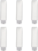 OTO 6 Pack Travel Size Plastic Squeeze Bottles for Liquids, 30ml/1 Fl. Oz TSA Approved Makeup Toiletry Cosmetic Containers