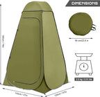 BRIAN & DANY Pop Up Shower Tent, Portable Privacy Camping Changing Tent, Camp Toilet Bathroom Pod with Rain Shelter & Windows, UPF 50+ & Waterproof, 47.2" x 47.2" x 74.8"