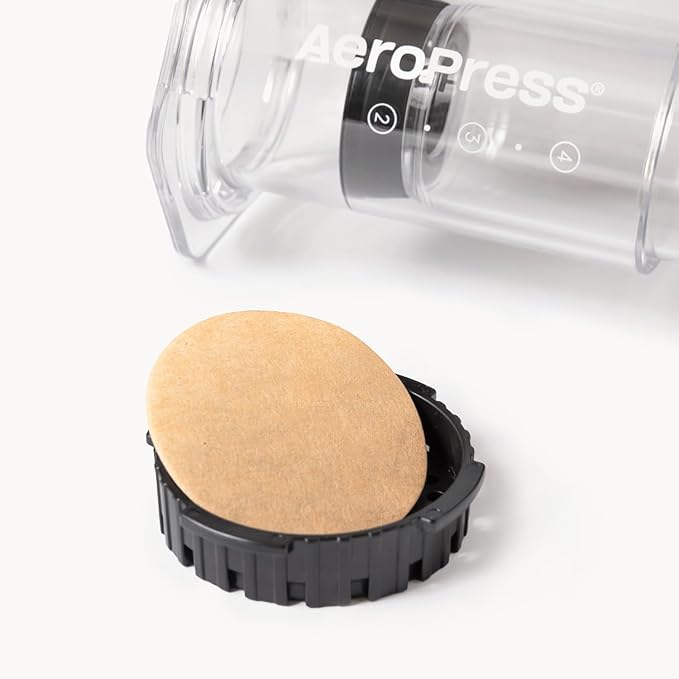 AeroPress Natural Paper Microfilters, AeroPress Coffee Filters, Unbleached Round Paper Filters for Coffee Makers, Must-Have Coffee Accessories, Standard, 2 Pack, 400 Count