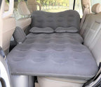 SAYGOGO Inflatable Travel Mattress - Thickened Camping Bed Sleeping Pad with Air Pump, 2 Pillows for SUV, Sedan, Pickup Back Seat - Grey