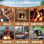 50 PCS Fire Starter for Fireplace, Waterproof - Natural Fire Starters, for BBQ, Pizza Oven, Fire-Pit, Campfires, Camping Charcoal Starter, Quick Light Wood Charcoal Firestarter